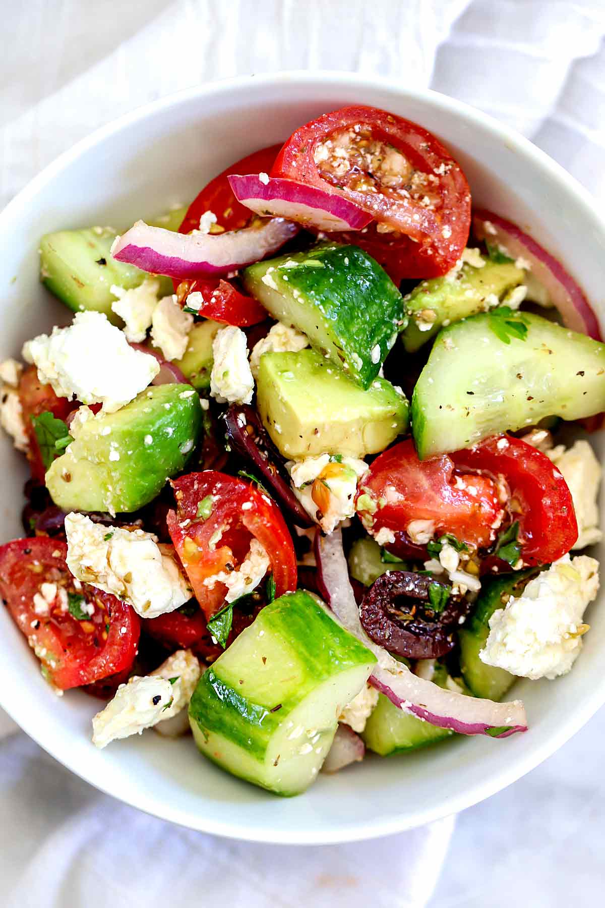 Greek Salad with Avocado - PBG Fire Rescue