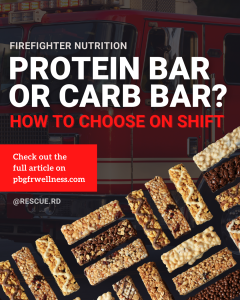 protien bar or carb bar