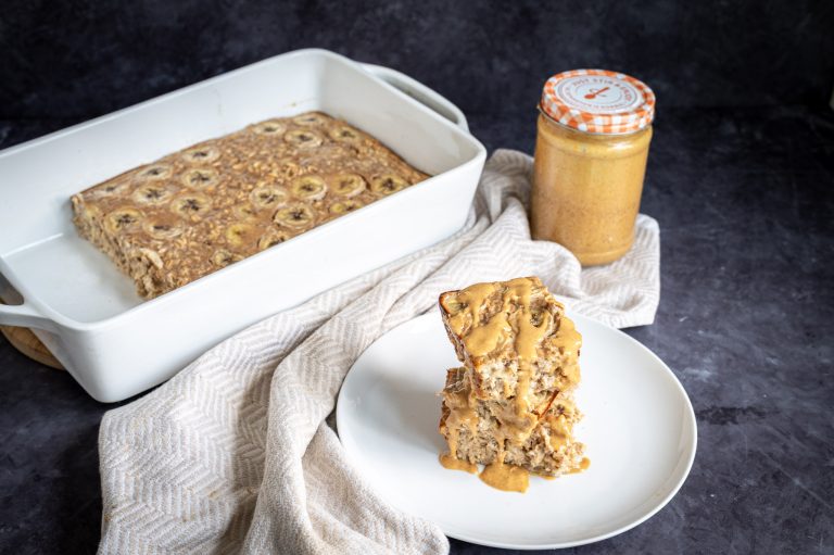 Peanut Butter Banana Baked Oatmeal