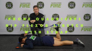 Prone Quadriceps/Hip Flexor Stretch with Strap