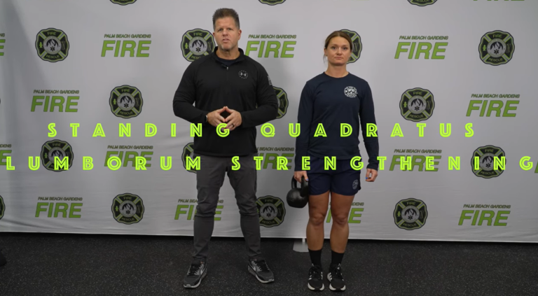 Standing quadratus lumborum strengthening