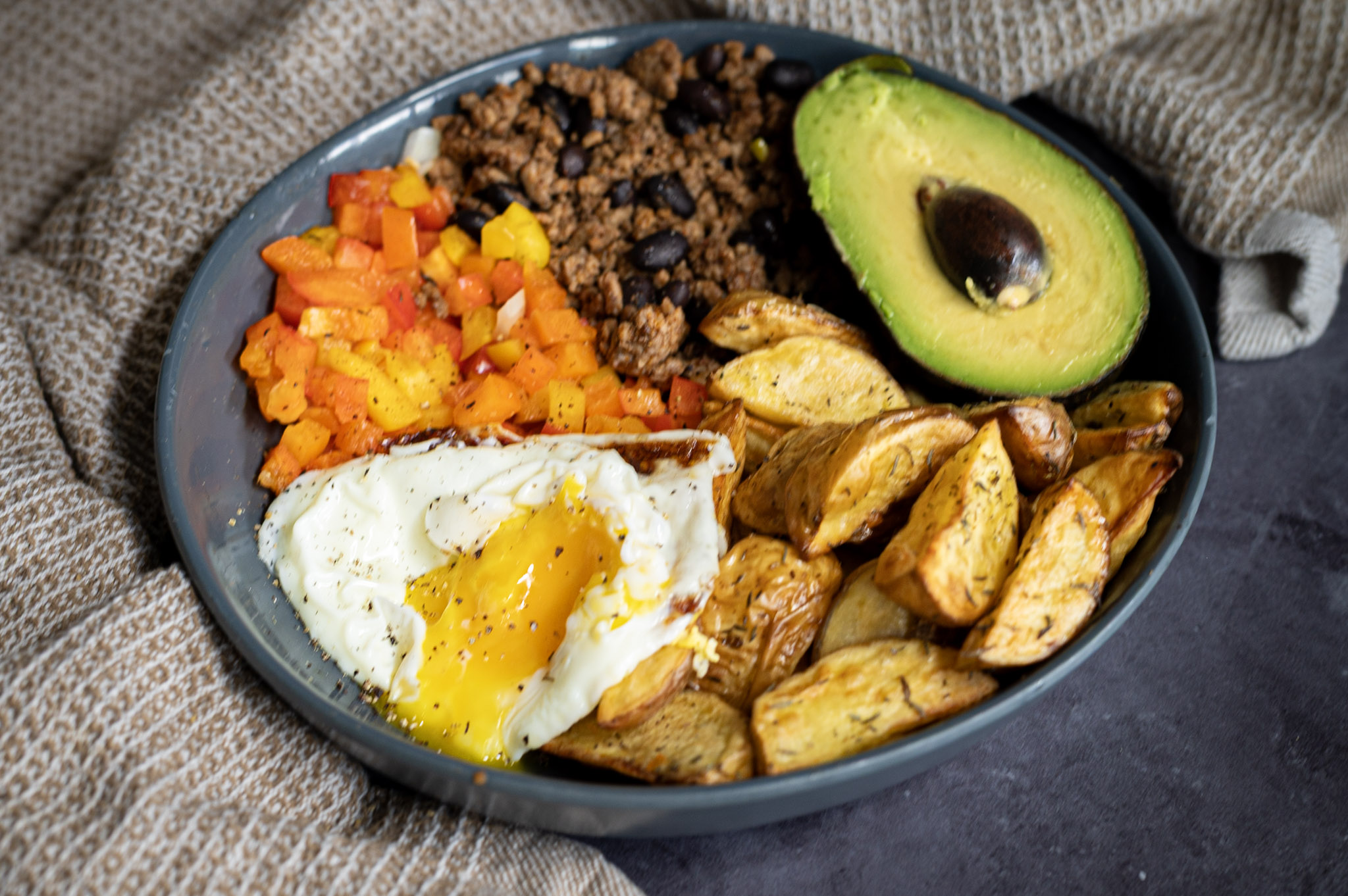 Loaded Beef Breakfast Hash